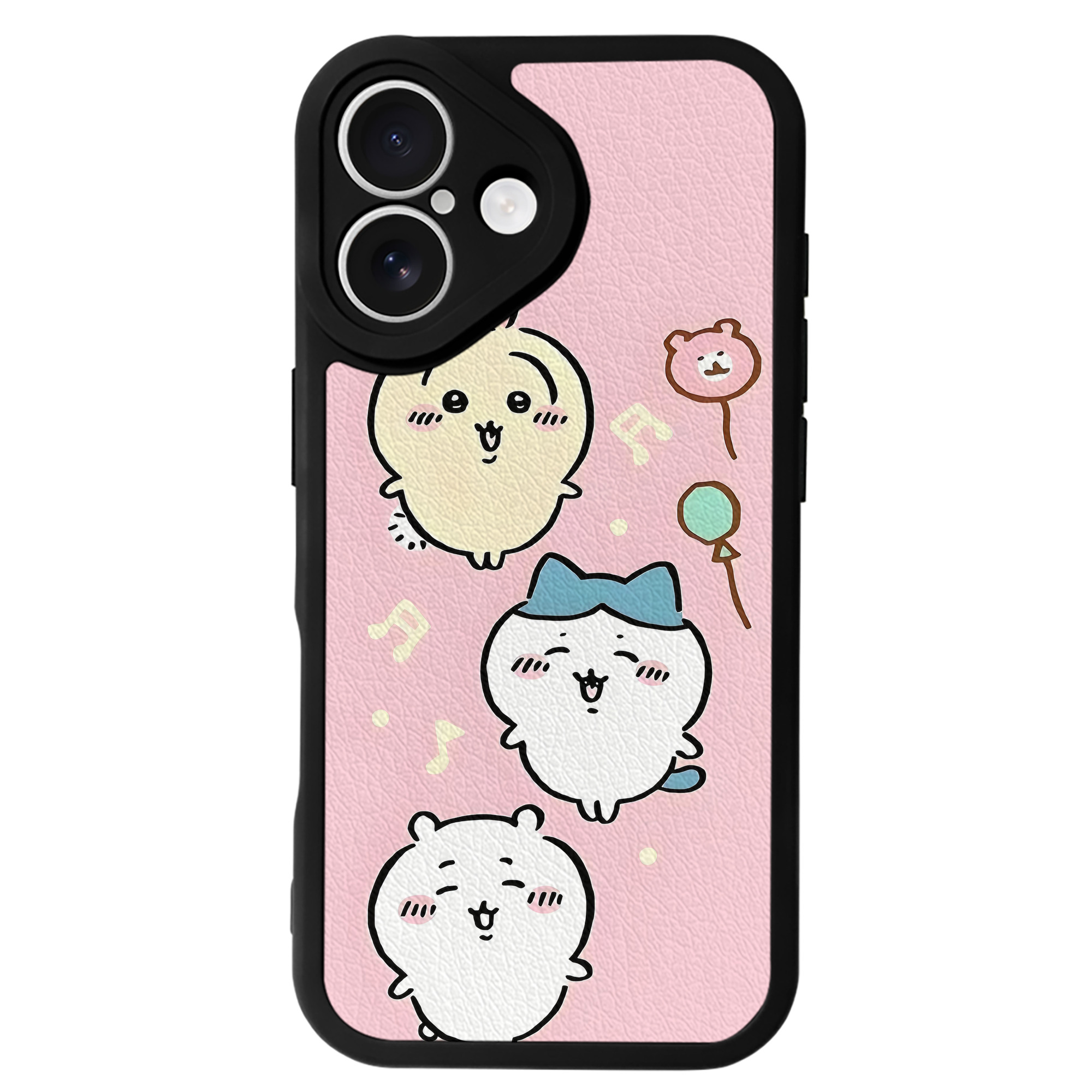 （画像用） ちいかわ Chii-kawa 【iPhone 16シリーズ対応】シリコンスマホケース（レザー調） 材質：シリコン